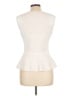 BCBGMAXAZRIA Ivory Sleeveless Blouse Size L - photo 2