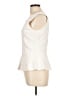 BCBGMAXAZRIA Ivory Sleeveless Blouse Size L - photo 5