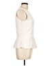 BCBGMAXAZRIA Ivory Sleeveless Blouse Size L - photo 4