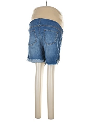 Indigo Blue Denim Shorts (view 2)