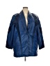 Unbranded 100% Leather Blue Raincoat Size XXL (estimated) - photo 1