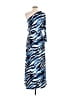 Boston Proper Animal Print Blue Cocktail Dress Size M - photo 2