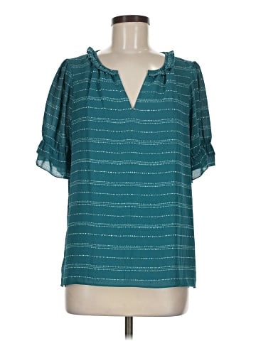 Kaari Blue Short Sleeve Blouse (view 1)