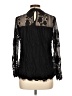 Ultra Pink Black Long Sleeve Blouse Size L - photo 2