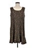 Mango Floral Black Casual Dress Size 8 - photo 1