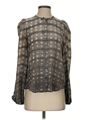 Current/Elliott Long Sleeve Silk Top (view 1)