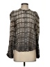 Current/Elliott 100% Silk Print Gray Long Sleeve Silk Top Size Sm (1) - photo 1