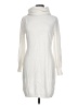Sam Edelman Solid Ivory Casual Dress Size L - photo 1