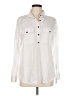 Lands' End 100% Lyocell White Long Sleeve Blouse Size M - photo 1