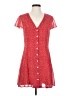 Aqua Polka Dots Red Casual Dress Size XS - photo 1
