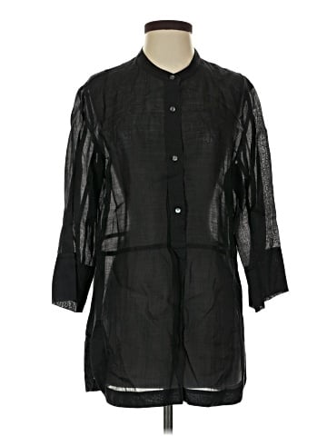 Vince. 3/4 Sleeve Button-Down Shirt (view 1)