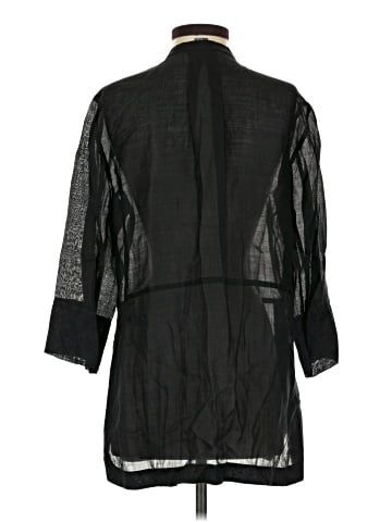 Vince. 3/4 Sleeve Button-Down Shirt (view 2)