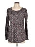 Lomon Black Long Sleeve Blouse Size L - photo 1