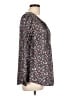 Lomon Black Long Sleeve Blouse Size L - photo 4
