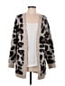 Aqua Animal Print Brown Cardigan Size M - photo 1