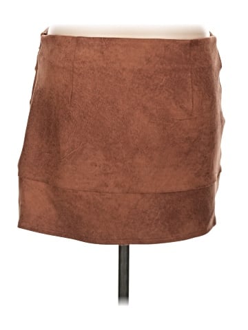 Free People Faux Leather Skirt (view 2)