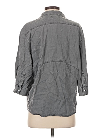 Zara 3/4 Sleeve Button-Down Shirt (view 2)