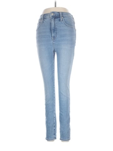 Madewell 11" High-Rise Skinny Crop Jeans in Webb Wash: TENCEL&trade; Denim Edition (view 1)