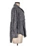 Solitaire 100% Rayon Stars Gray 3/4 Sleeve Button-Down Shirt Size M - photo 4