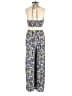 2Bella 100% Rayon Paisley Blue Jumpsuit Size S - photo 2