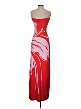 kookai red and white dress Kookai Neyo Midi Slip Dress, White Floral with Red Print, Size: 38