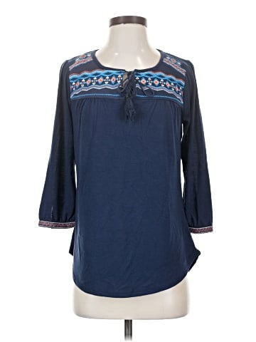 Eyeshadow 3/4 Sleeve Blouse (view 1)