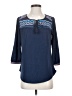 Eyeshadow Blue 3/4 Sleeve Blouse Size S - photo 1