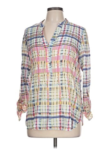 Zac & Rachel 3/4 Sleeve Button-Down Shirt (view 1)