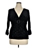 Clothing Co. Black 3/4 Sleeve Top Size XL - photo 1