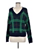 Crown & Ivy Plaid Green Pullover Sweater Size M - photo 1