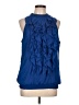 Mossimo 100% Polyester Blue Sleeveless Blouse Size L - photo 1
