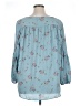 Ann Taylor LOFT Outlet 100% Polyester Blue 3/4 Sleeve Blouse Size XL - photo 2