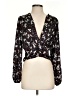 Heartloom 100% Polyester Floral Black 3/4 Sleeve Blouse Size S - photo 1