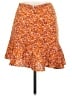 Shein Floral Orange Casual Skirt Size 6 - photo 2