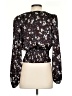 Heartloom 100% Polyester Floral Black 3/4 Sleeve Blouse Size S - photo 2