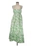 J.Crew Print Green Casual Dress Size 8 - photo 1