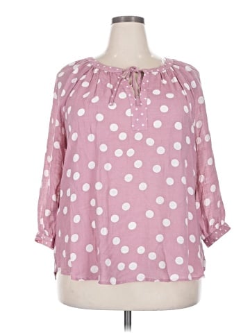 Indigo Rose 3/4 Sleeve Blouse (view 1)