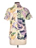 Maaji Tropical Purple Pink Short Sleeve Blouse Size L - photo 2
