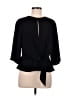 Topshop 100% Polyester Black 3/4 Sleeve Blouse Size 6 - photo 1