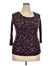 Downeast Black 3/4 Sleeve Top Size XXL (estimated) - photo 1