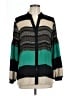 Alfani Color Block Green Long Sleeve Blouse Size 12 - photo 1