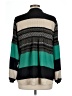 Alfani Color Block Green Long Sleeve Blouse Size 12 - photo 2
