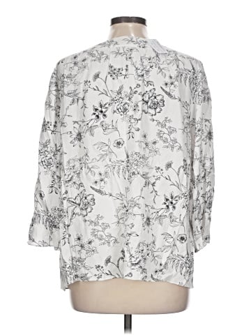Christopher & Banks 3/4 Sleeve Blouse (view 2)