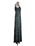 BCBGMAXAZRIA Paisley Teal Cocktail Dress Size S - photo 4