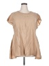 City Chic Tan Short Sleeve Blouse Size 18 Plus (M) - photo 1
