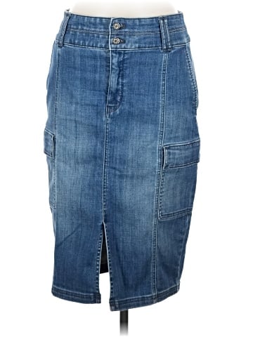 White House Black Market Denim Skirt (view 1)