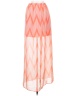 A. Byer 100% Polyester Chevron-herringbone Orange Casual Skirt Size S - photo 1