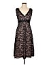 Tadashi 100% Silk Black Cocktail Dress Size 10 - photo 1