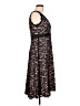 Tadashi 100% Silk Black Cocktail Dress Size 10 - photo 4