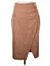 Hem & Thread Solid Tan Casual Skirt Size S - photo 1